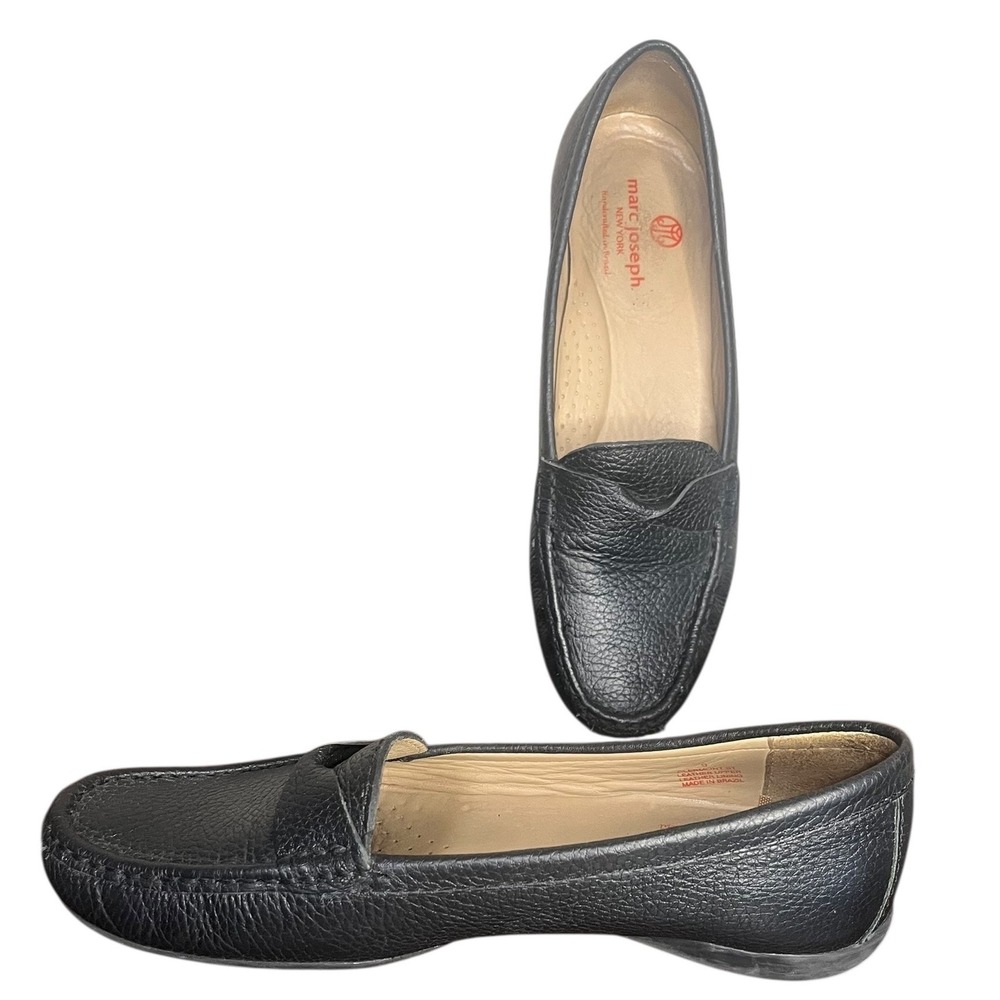 Marc Joseph New York Leather Loafers Clermont‎ St Black Comfort Shoes Women's 9